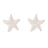 Orecchini a stella di mare Partenope - Bianco