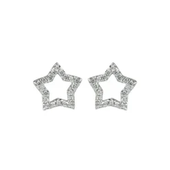 Orecchini a stella Pearl - Bianco