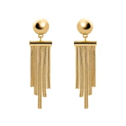 Orecchini barretta e frangia Cleopatra - Oro