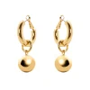 Orecchini boule e cerchietto Sissi - Oro