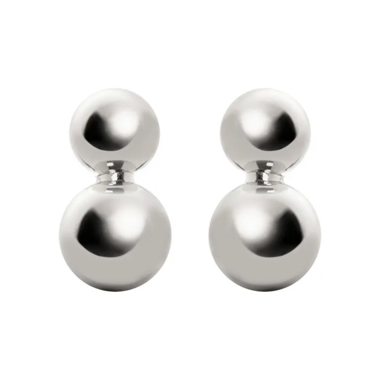 Orecchini boule e cupolina Sissi - Argento