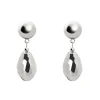 Orecchini calottina e perla barocca Leila - Argento