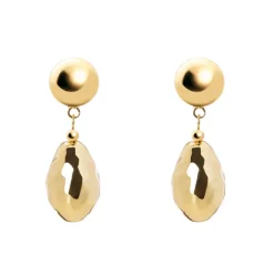 Orecchini calottina e perla barocca Leila - Oro