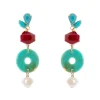 Orecchini cerchietto e perla Ondina - Multicolor