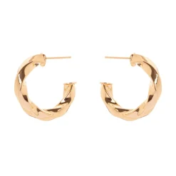 Orecchini cerchio spiralato Domus - Oro