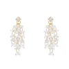 Orecchini chandelier Kristall - Bianco