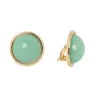 Orecchini con cabochon in cornice Chantal - Turchese