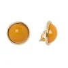 Orecchini con cabochon in cornice Chantal - Rosso