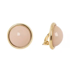 Orecchini con cabochon in cornice Chantal - Rosa