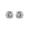 Orecchini con grande zircone Pearl - Bianco