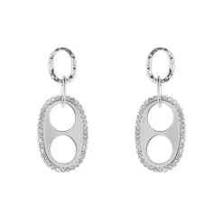 Orecchini con maglia marinara Ginevra - Argento