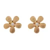 Orecchini con petali a strisce Flora - Multicolor