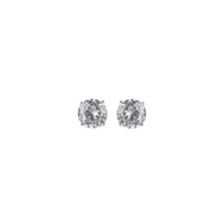 Orecchini con prezioso zircone Pearl - Bianco