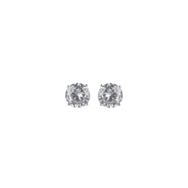 Orecchini con prezioso zircone Pearl - Bianco