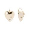 Orecchini cuore e monachella Amaranta - Oro