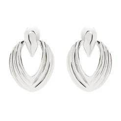 Orecchini goccia e ovale Amaranta - Argento