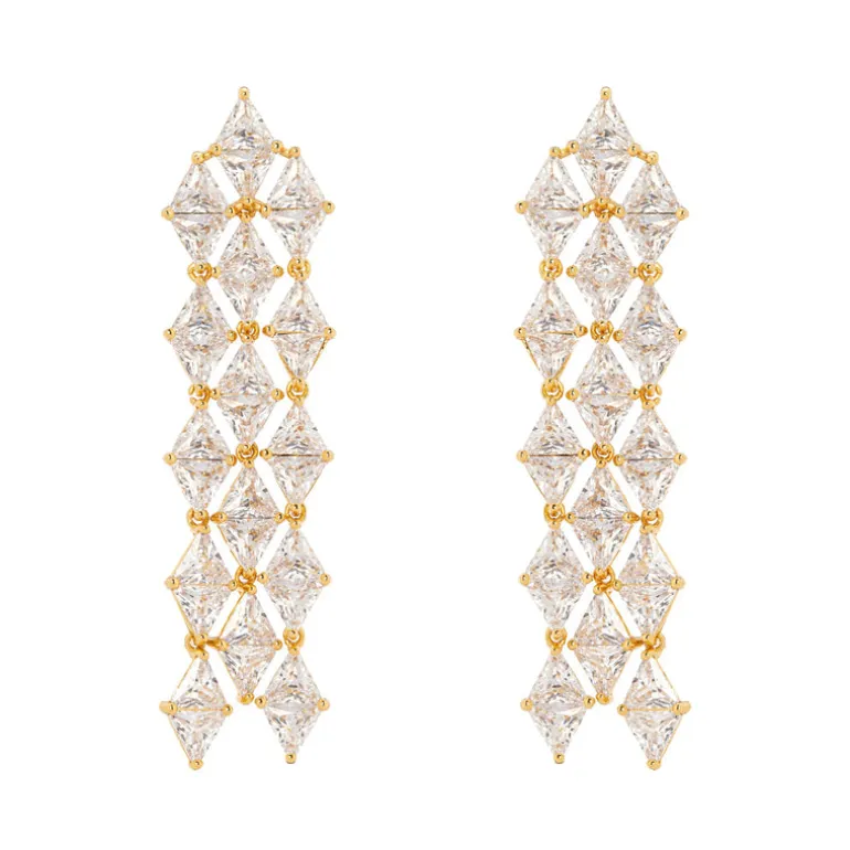 Orecchini lunghi Eva - Oro