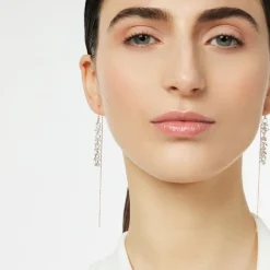 Orecchini lunghi Kristall - Bianco
