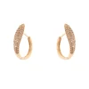 Orecchini mini cerchio affusolato Ginevra - Oro