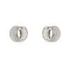 Orecchini mini cerchio largo Ginevra - Argento