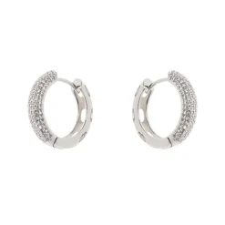 Orecchini mini cerchio leggero Ginevra - Argento