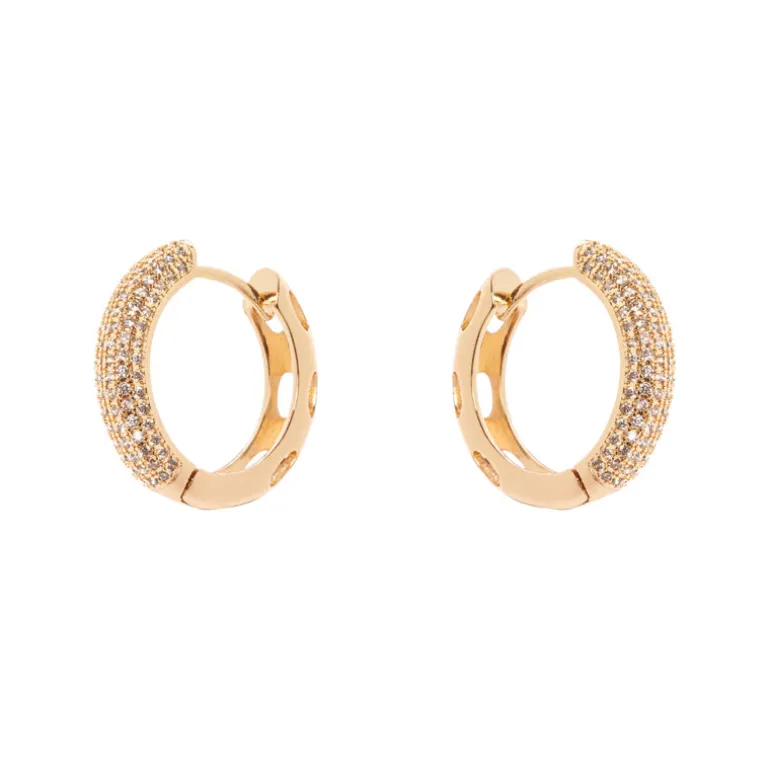 Orecchini mini cerchio leggero Ginevra - Oro