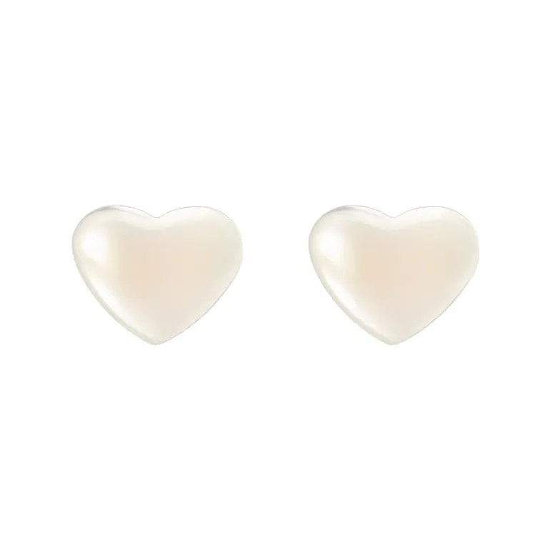 Orecchini perla a cuore Rania - Bianco
