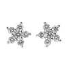 Orecchini stella di zirconi Pearl - Bianco