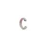Orecchino Ear cuff a cerchietto cromatico Rania - Argento