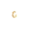 Orecchino Ear cuff a mini cerchio e anelli Rania - Oro