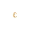 Orecchino Ear cuff a mini cerchio e tre sezioni Rania - Oro