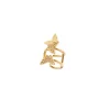 Orecchino Ear cuff a tre farfalline Rania - Oro