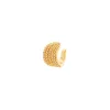 Orecchino Ear cuff cerchietto e fascia pavè Rania - Oro