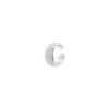Orecchino Ear cuff mini cerchio a fasce trasversali Rania - Argento