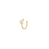 Orecchino Ear cuff mini cerchio a boule Rania - Oro