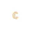 Orecchino Ear cuff mini cerchio a due strisce Rania - Oro