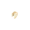 Orecchino Ear cuff mini cerchio serpentino Rania - Oro