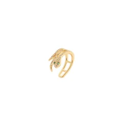 Orecchino Ear cuff mini cerchio serpentino Rania - Oro