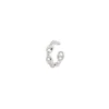 Orecchino Ear cuff mini cerchio maglie marinare Rania - Argento