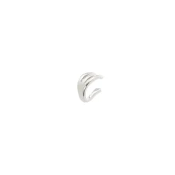 Orecchino Ear cuff mini cerchio a tridente Rania - Argento