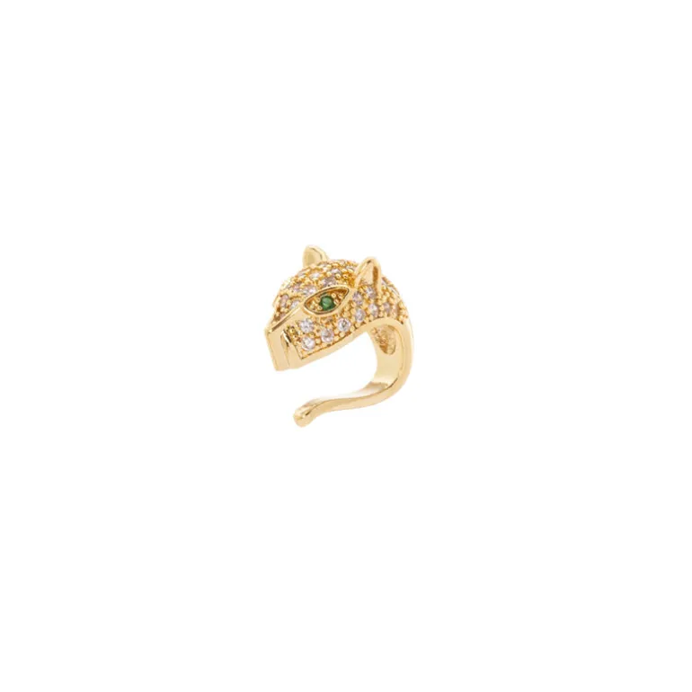 Orecchino Ear cuff testa di animaletto Rania - Oro