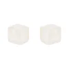 Piccoli orecchini a cubo Kaaba - Bianco
