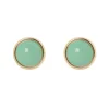 Piccoli orecchini con cabochon in cornice Chantal - Turchese