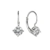 Piccoli orecchini con zircone Pearl - Bianco