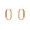 Piccoli orecchini mini cerchio ottagonale Ginevra - Oro